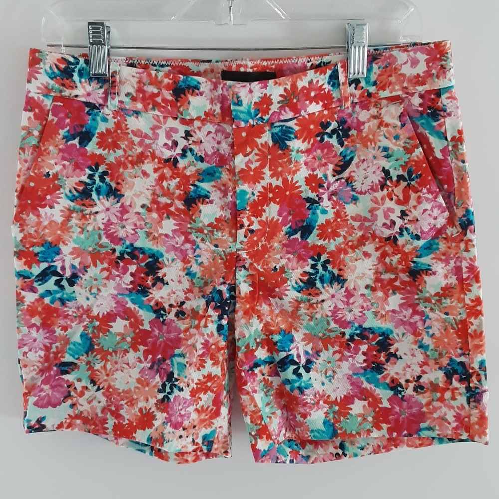 J. Crew Brushstroke Marigold 6" shorts floral sz 4